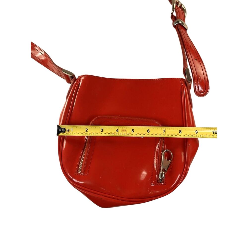 Ted Baker Red Patent Leather Medium Shoulder Bag - Picture 12 of 12